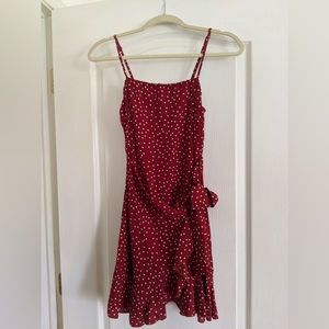 NWOT Princess Polly Red Polka Dot Mini Dress Sz. 6